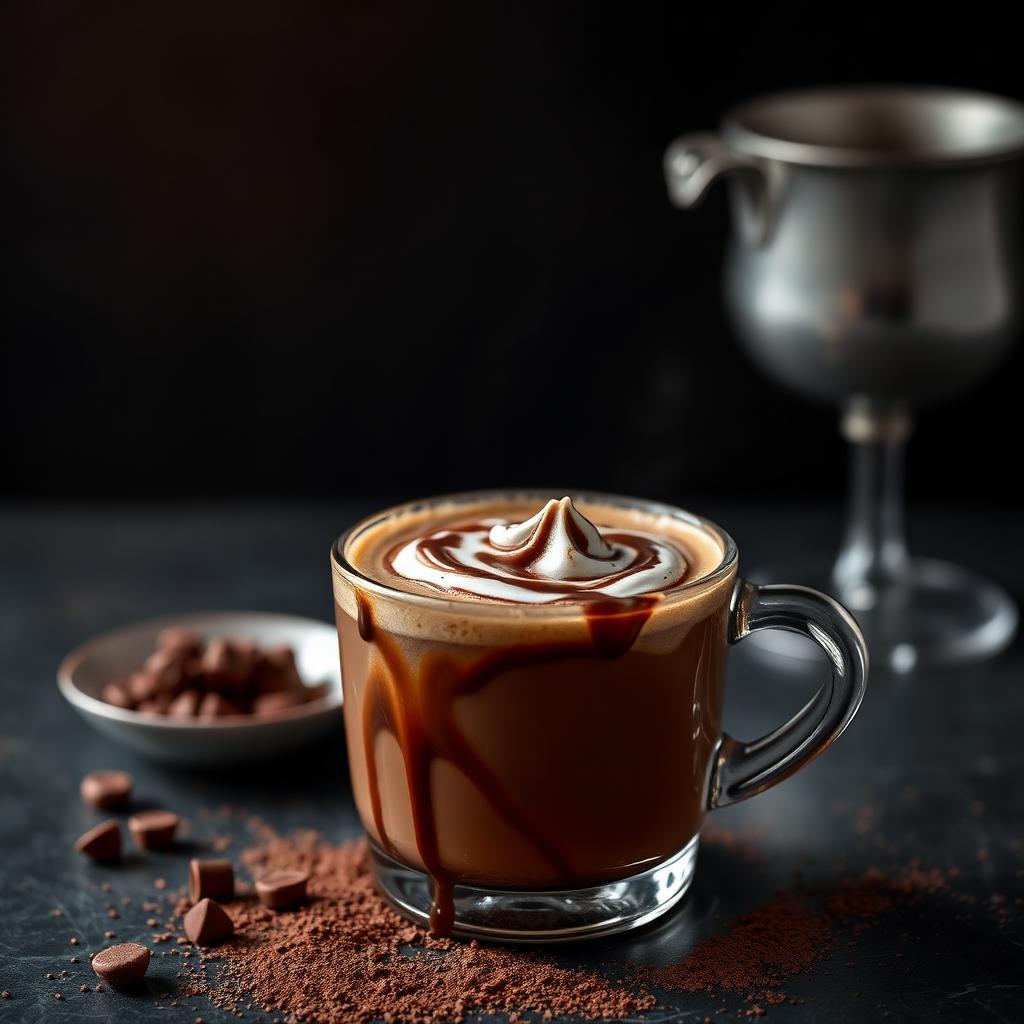 Chocolate quente com Nutella